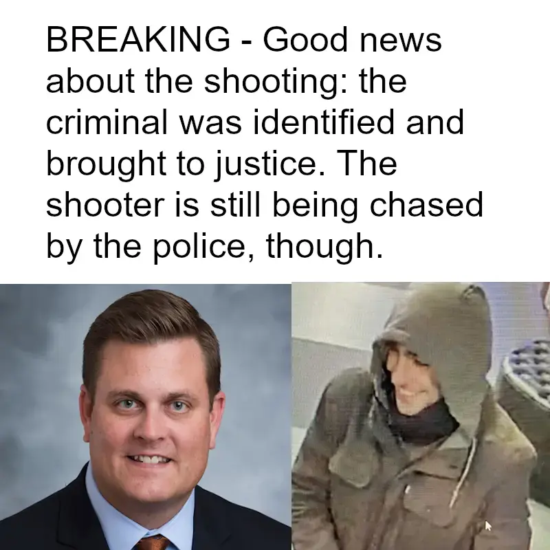 BREAKING - Good news about the shooting: the criminal was identified and brought to justice. The shooter is still being chased by the police, though.